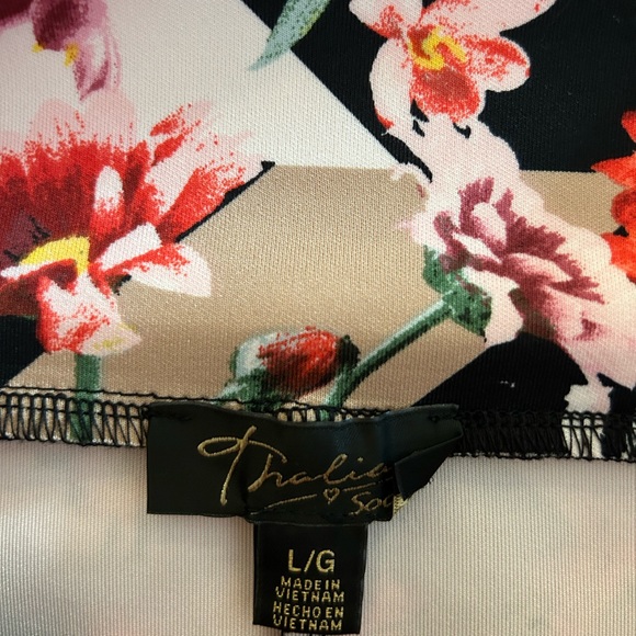 Pencil Skirt Floral Block & Animal Print - size L - Picture 4 of 5